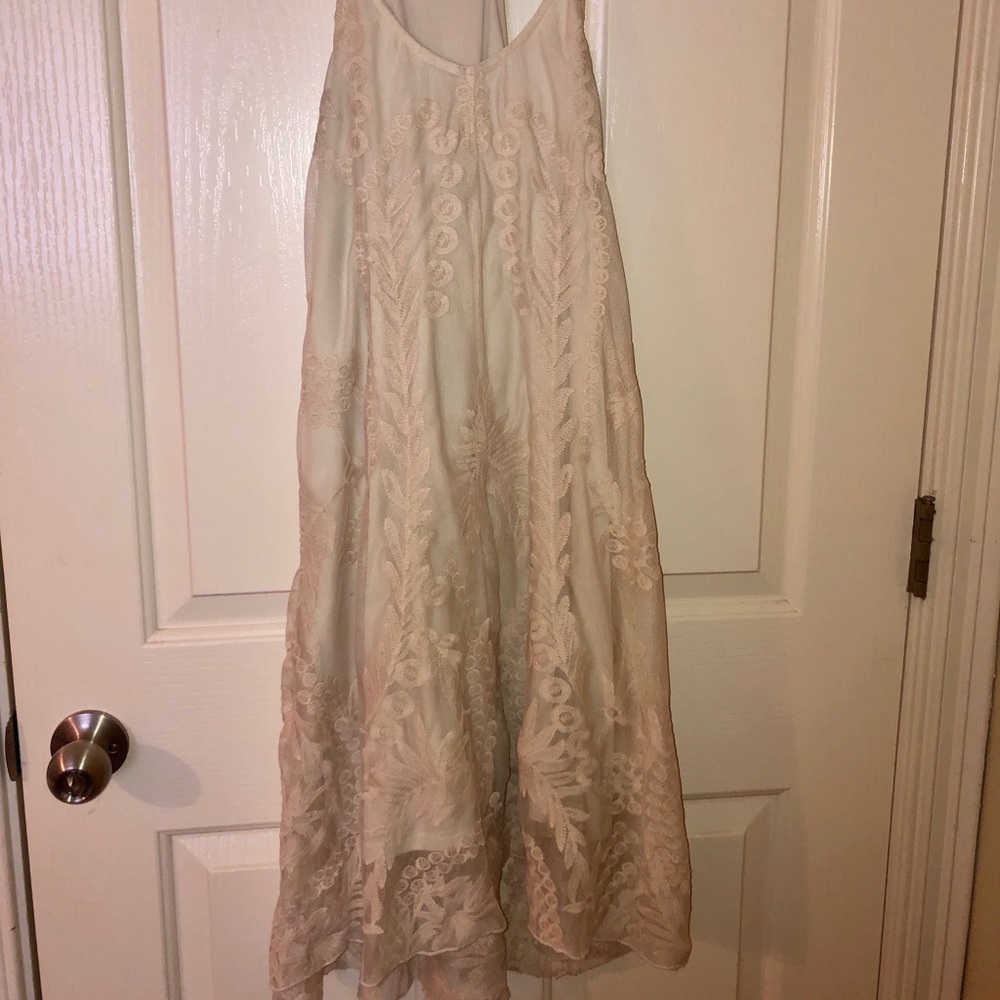 Cream lace boutique dress